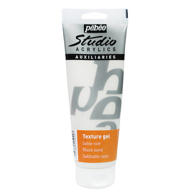 Sand Gel Acryl Studio Black 250ml Pebeo