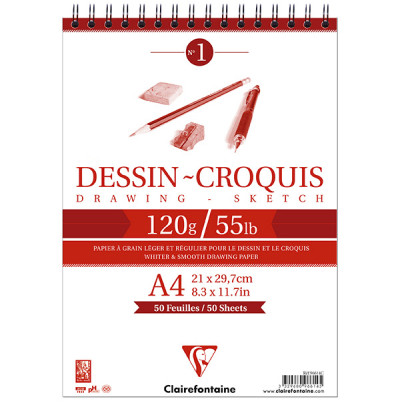 Μπλοκ Dessign Croquis 21x29,7cm 120g 50φυλλο Clairefontaine Rhodia