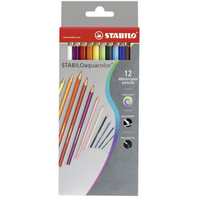Σετ Μολύβια Ακουαρέλας Oaquacolor 12τεμ Stabilo