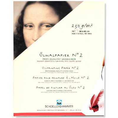 Μπλοκ Coarse Linen 30X40cm 230gr 10 φυλλα Schoellershammer