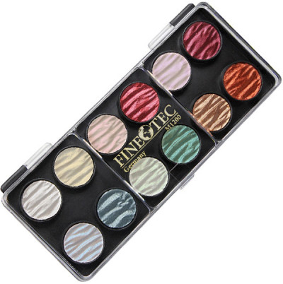 Ακουαρέλες Χειροποίητα Pearl Χρώματα Σετ 12 x Φ23mm