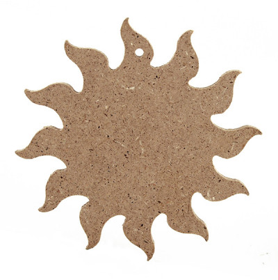 Διακοσμητικό MDF 4mm Ήλιος 10cm
