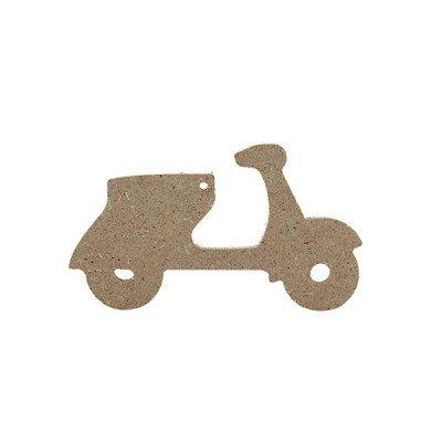 Διακοσμητικό MDF 4mm Βέσπα 12x5,5cm