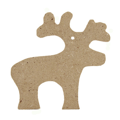Διακοσμητικό MDF 4mm Τάρανδος 9,5x10cm
