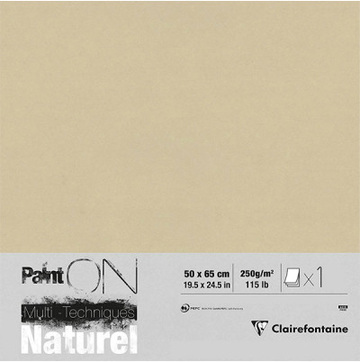 Χαρτί Mixed Media Paint'ON Natur 50x65cm 250g Clairefontaine