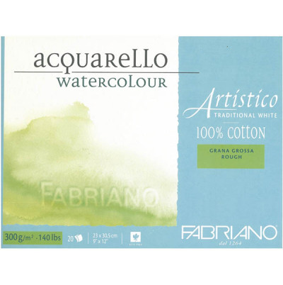 Μπλοκ Artistico TW 23x30,5cm 300gr Rough-GG 20φυλλο Fabriano