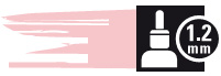 1,2mm Light Pink 10 **