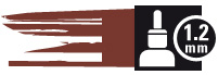 1,2mm Raw Sienna 32 **
