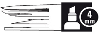 4mm Chisel White 01 ***