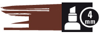 4mm Chisel Burnt Sienna 33 ***