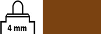 4mm Brown 19 +++