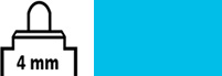 4mm Light Blue 33 +++