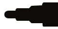 2mm Bullet Tip Black 010