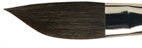 837 No14 SilkStar Slanted Black Ox Hair Da Vinci
